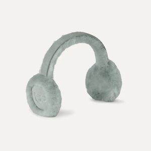 🎸UGG🎸🔥NWT🔥Sheepskin Embroidery Earmuff Grey Mist